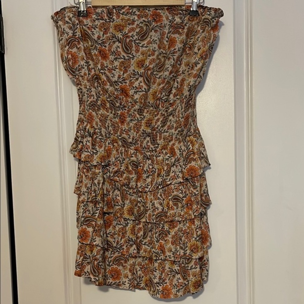 Floral Strapless Dress